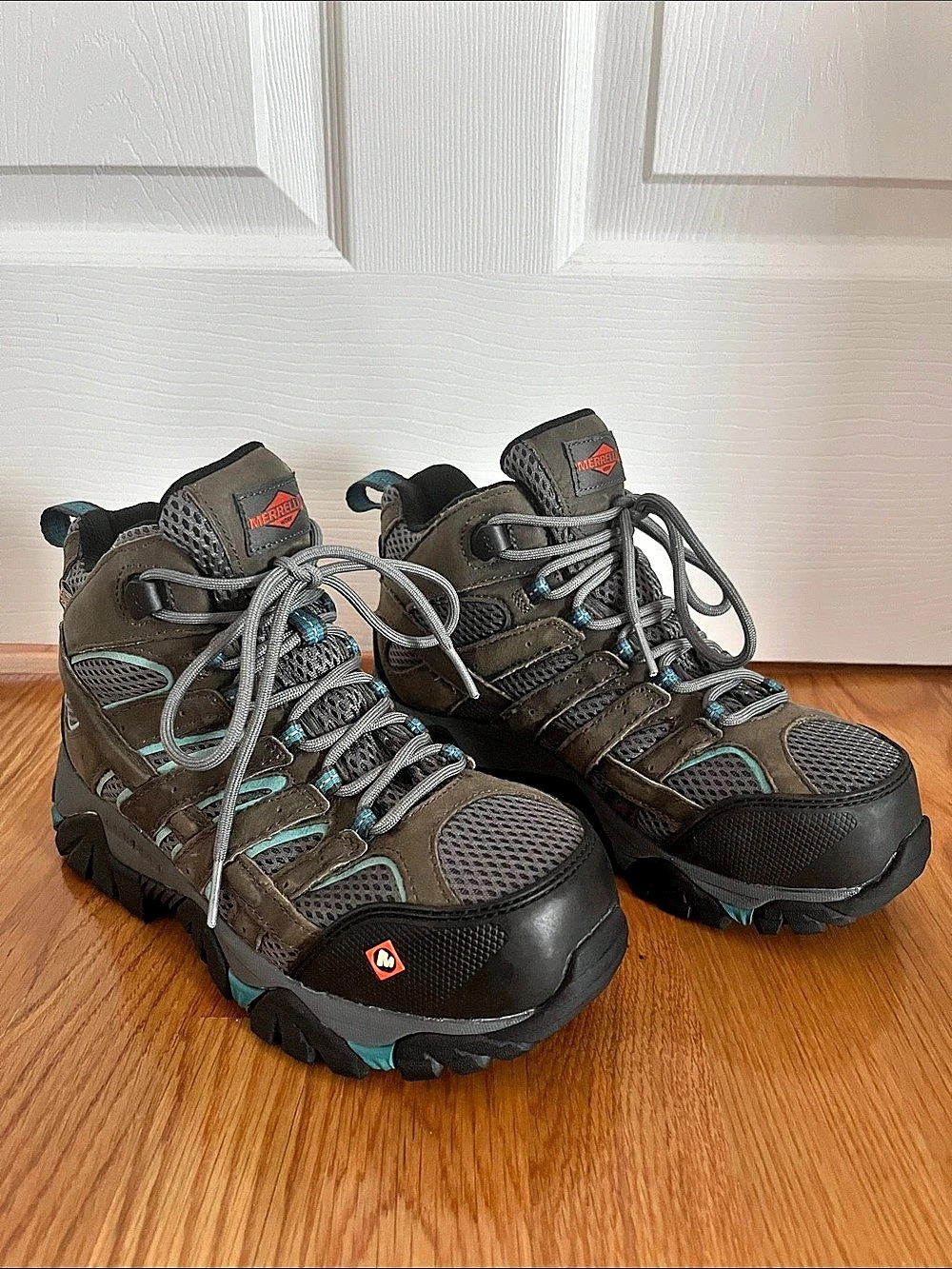 Merrell Work Moab 2 Work Boots Black & Brown & Blue US 6
